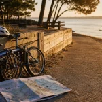 Arcachon sport evasion : vélo et paddle sur le Bassin au coucher du soleil