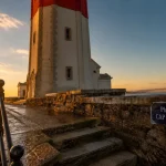 Phare arcachon au Cap Ferret : panorama coucher de soleil