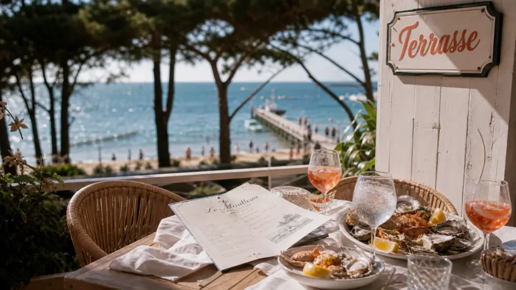 Restaurants arcachon le moulleau : terrasse, carte et fruits de mer