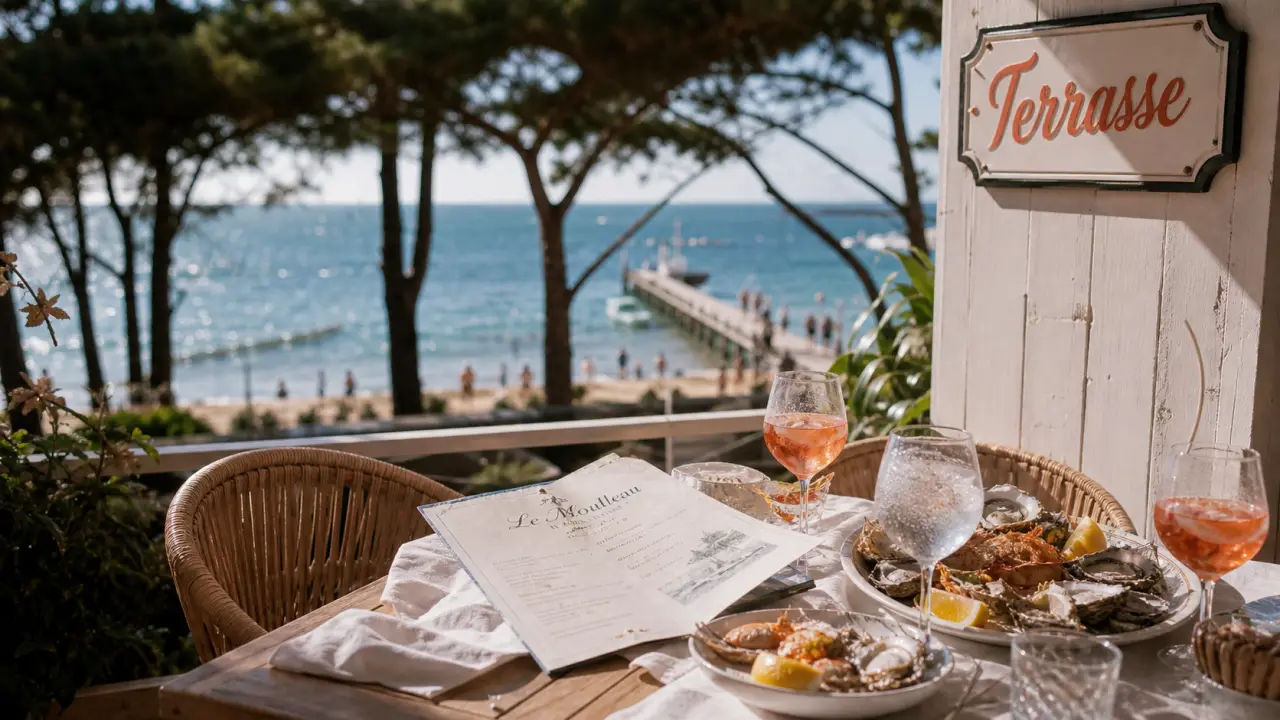 Restaurants arcachon le moulleau : terrasse, carte et fruits de mer