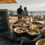 Restaurants arcachon le routard : plateau d’huîtres vue mer