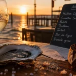 Restaurants arcachon michelin : huître, vin blanc et terrasse front de mer