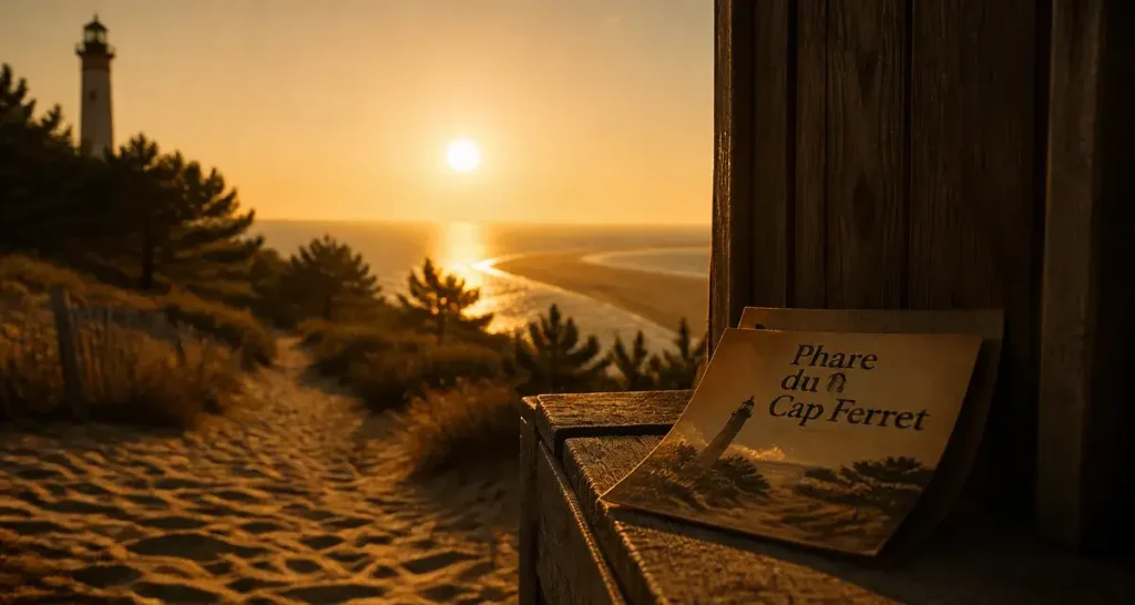 Visiter Cap Ferret : phare du Cap Ferret et rencontre Océan Bassin, golden hour