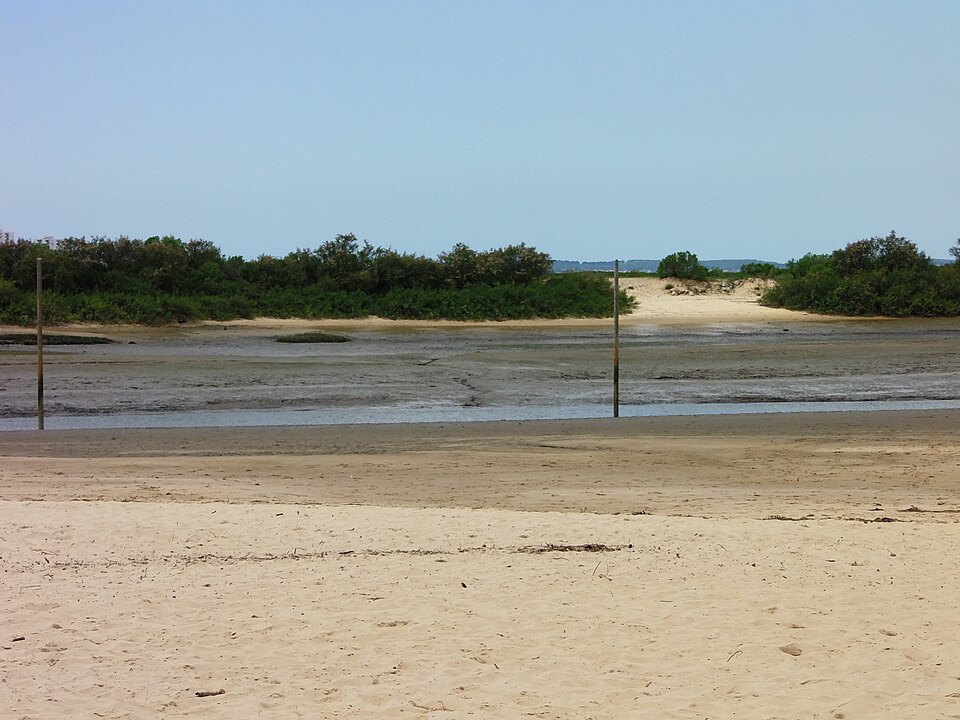 La plage de la Hume à marée basse, photographiée en avril 2016.