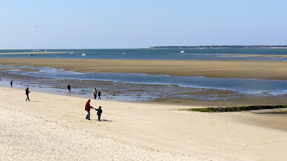 La plage Péreire, face au Bassin.